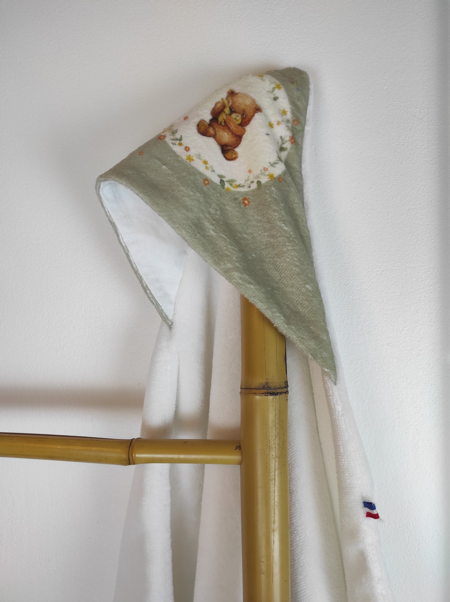 Fond vert- doublée